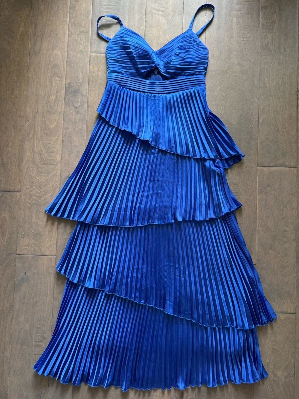 Abercrombie & Fitch Giselle Pleated Tiered Maxi Dress